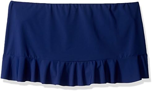 Captiva Women's Island Swim Skirt with Frill Detail, Navy Blue, XL