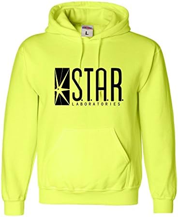 X-Large Safety Green Adult Star Labs Sweatshirt Hoodie