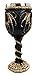 Bellaa 22487 Medieval Dragon Skeleton Ossuary Goblet Wine Chalice Resin Body Stainless Steel