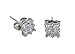 Spiritlele Delicate Crystal Stud Earring Sparkling Geometric AAA Cubic Zirconia Pierced Ear Jewelry for Women