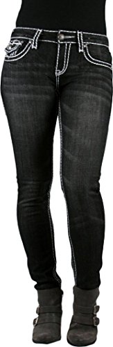 Stone Washed SKINNY Jeans - Waist 