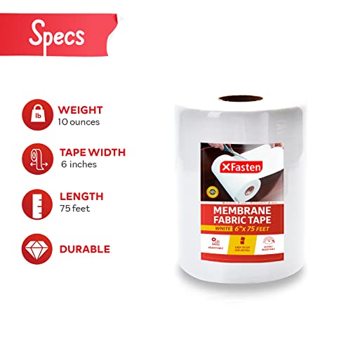 XFasten Waterproofing Membrane Sheet, 6” x 75 Ft Shower Waterproofing