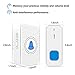 Wireless Doorbell, Wireless Door Chime Mini Waterpoof Door bell Chime Work at 1000 Feet with Various Melodies, Volume Levels & LED Flash - (1 Door Sensors & 2 Receiver)