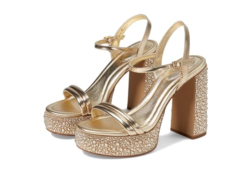 Michael Kors 40H3LCMS1M-740 LACI PLATFORM SANDAL Damen PALE GOLD EU 36.5