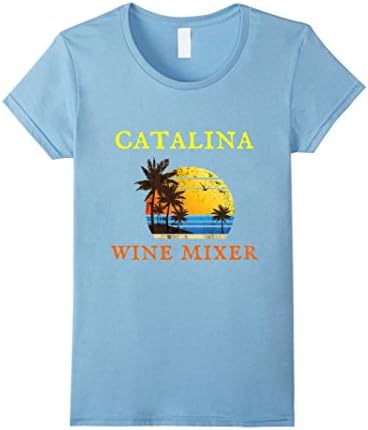 Womens The Catalina Wine Mixer T-Shirt Small Baby Blue