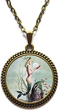 人魚のネックレス 出荷 可憐な贈り物の友人の姉妹 誕生日 Nature 花嫁介添人の贈り物 Tap158 Jewellery Leaf