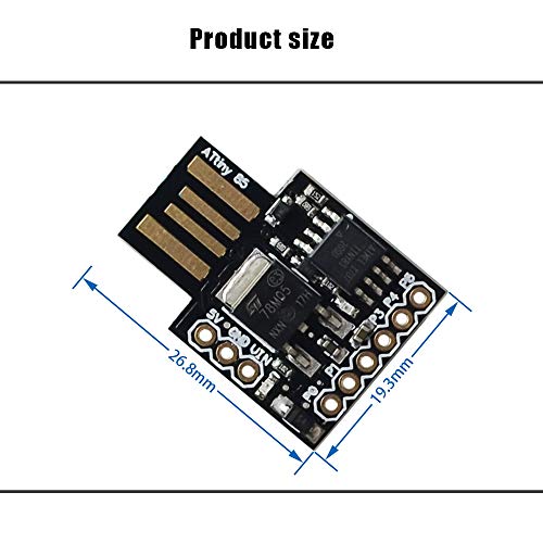 Comimark 5Pcs Digispark Kickstarter ATTINY85 for Arduino General Micro USB Development Board