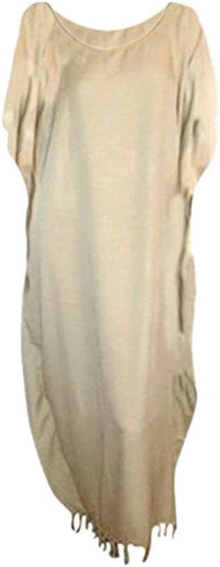 Cool Kaftans Plain Kaftan Caftan Dress Robe XXL Free Size Plus Lush Ladies Beach Fringes Tassels