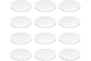 Saricho Ceramic White Coralline Coral frag Plugs Coral frag Base Round/Big Size Round/Hexagon (round70mm12pcs)