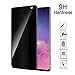 Ahker for Galaxy S10 Plus Privacy Screen Protector, [Temered Glass][3D Full Coverage] [Anti Glare] HD Privacy Protective Screen Protector Compatible Samsung Galaxy S10 Plus (Privacy 2pcs)