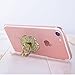 PAMISO Phone Stand Luxury rose shape Universal Phone Stand Alloy Ring Grip/Phone Holder for iPhone,Samsung, All Cell Phones (White)