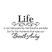 Wall Sticker, Hatop Life Is Not Measured By the Breaths We Take, but By the Moments That Take Our Breath Away Wall Lettering Stickers Quotes and Sayings Home Art