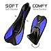 ouderstech Smart Short Blade Swim Fins for Training Swimming and Snorkeling (Blue, L)