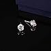 925Silver needle Studs Earrings Brilliant Cut Simulated Diamond Cubic Zirconia Rose flower Stud Earrings for Sensitive Ears priercing，2020