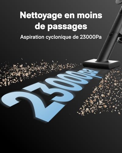BlowVac Aspirateur à Main 2 en 1, 23000 Pa sans Fil Souffleur Voiture