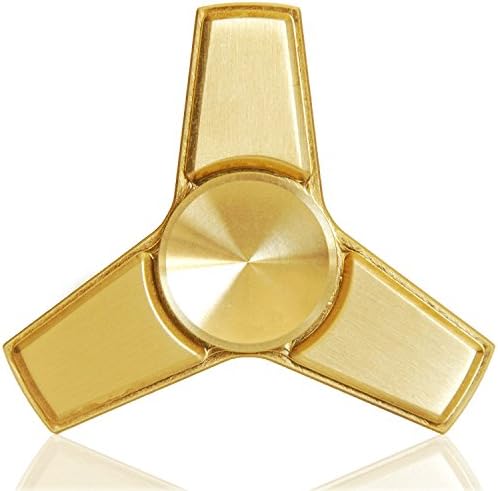 llettier Relax Hand Toy Ultra Fast and Smooth Spinning Up To 5 Min' EDC Focus Toy for Reduce Stress and Anxiety Gold Silver and Red Non-3D printed Superior R188 Bearings