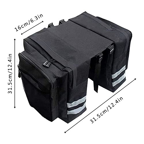 Asdazrxy Rear Side Bike Bags, Bicycle Side Bags, Rear Bike Bags, Bicycle Carrier Bag, for Outdoor Bicycles Commute Shopping Riding Picnic