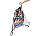 MHJY Sequin Bag Mermaid Drawstring Backpack Sports Beach Dance Bag (Rainbow)