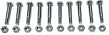 Aftermarket | (Pack of 10) Shear Pins & Nuts replace Ariens 510016, 51001600, 532005, 53200500