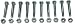 Aftermarket | (Pack of 10) Shear Pins & Nuts replace Ariens 510016, 51001600, 532005, 53200500