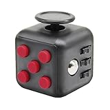 Fidget Cube Relieves Stress, Anxiety and Boredom Desk Toy for Children and Adults (Black, 1 Pack)