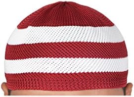 Brand New Mens Islamic Prayer Cap Muslim Topi Skull Hat Kufi Style Head Yam161