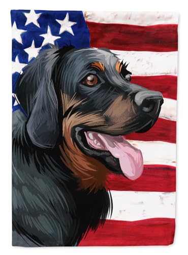 Caroline's Treasures CK6653CHF Polish Hunting Dog American Flag House Flag Larg…