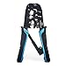 Ethernet Cable Crimp Tool RJ45 and RJ12, RJ11 Crimper, Cutter, Stripper and Bonus Infographics - How To Crimp, Cut and Strip Networking Cat5, Cat6 Cables