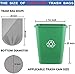 8 Gallon Medium Trash Bags 30 Liter Clear Garbage Bags Kitchen Trash Bags Plastic Wastebasket Trash Can Liners 6 gallon 7 Gallon for Home Office Bins, 200 Count