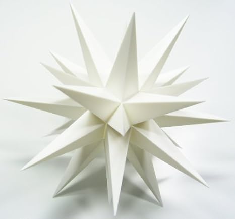 I6 Weiß Weihnachtsstern Herrnhut Für Innen Aus Papier Durchmesser 60 Cm Zur Selbstmontage Dekoration Deko Adventsstern Stern Sterne Advent