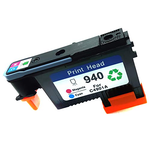 Jalada 2 Pack HP940XL 940 Printhead for HP Officejet Pro 8000 8500 Hp 940 Print Head C4900A C4901A for HP Officejet Pro 8000 8500 8500A 8500A Plus 8500A