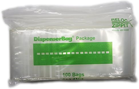 3" x 5" 4-mil (Heavy Duty) Clear Plastic Reclosable Poly Bag (100 pack) Reloc Zippit
