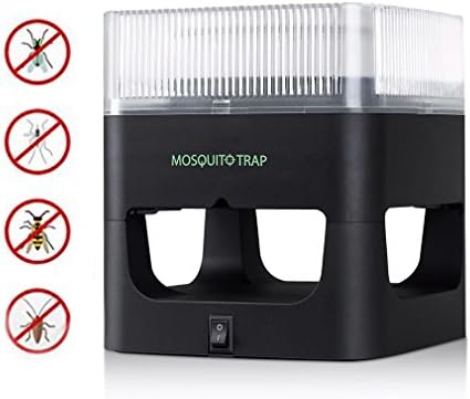 Mosquito Trap, Electronic UV Light Lamp Flies Insect Killer Bug Zapper Non-toxic Mosquito killer Eco-friendly Mosquito Insect Inhaler Lamp for Indoor Use (Black)