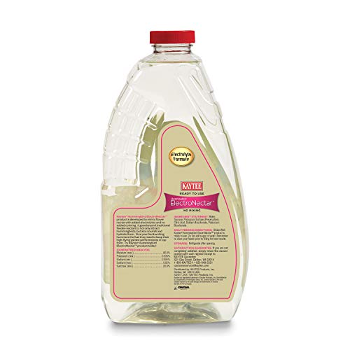 Kaytee Hummingbird ElectroNectar Wild Bird Food, Ready to Use, 64