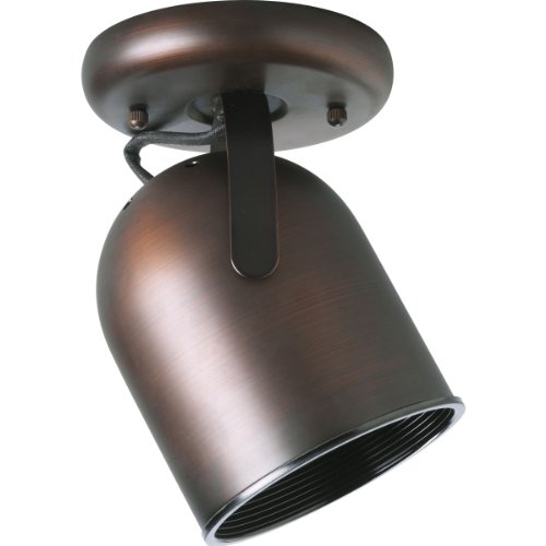 Progress Lighting P6144-174 1-Light Round Back Ceiling Mount Directional, Urban Bronze