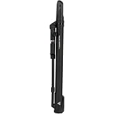 Topeak Road Morph Bike Pump &ndash; Portable Mini Floor Pump with Gauge, Fits Presta, Schrader &amp; Dunlop Valves, 140 PSI Max, Aluminum Barrel, Fold-Out Foot Pad, Flexible Hose &amp; Mount Bracket, Lightweight
