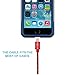 V-CEN Powerline Lightning Cable Charging Cable 3Pack 10FT Long Nylon Braided Lightning to USB Cable Charging for iPhone 8/8 Plus/ 7/7 Plus/6s/6s Plus/6/6Plus/5s/5c/5, iPad/iPod - Red