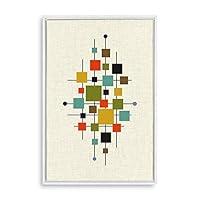Framed Canvas Wall Art Abstract Colorful Canvas Prints Home Artwork Decoration for Living Room,Bedroom - 16x24 inches