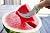 Wedgie Watermelon Cutter, Melon Slicer, Premium Corer Knife, Easy cutting- Non-Slip Easy Grip Silicone Handle Brushed Stainless Steel, Multiple Colors