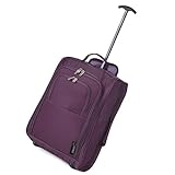 5 Cities 21 Inch Carry On Wheeled Travel Trolley Bag