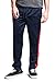 VICTORIOUS Men's Side Stripe Ankle Zip Regular Fit Stretch Drawstring Trackpants