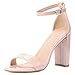Moda Chics Women's High Chunky Block Heel Pump Dress Sandals
