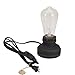 Kiven Steampunk Table Lamp UL Certification Button Switch Cord Vintage Style Desk Light E26 Iron Base Modern Antique Table Light Bulbs Not Included