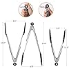 Cooking-Tongs-Set-of-3-Stainless-Steel-Kitchen-Tongs-with-Silicone-Tips-Including-12-Spatula-Tong-for-Easy-Turning-and-2-Basic-Food-Tongs9-12-for-BBQ-Salad-Grilling-Serving-Black Kitchen Tongs 9”+12”, Cooking Tongs with Stainless Steel, Silicone Tongs for Serving, Nonstick Food Tongs Set of 3