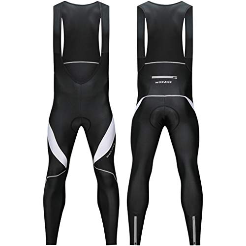 Men's Bib Cycling Pants Bicycle Bib Trousers Cycle Thermal Long Pants Legging