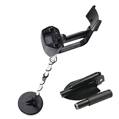 Joyful Store Waterproof Metal Detector with Shovel, Arm Support, Adjustable Stem, View Meter and Pointer, Sensitive Search, Waterproof Search Coil