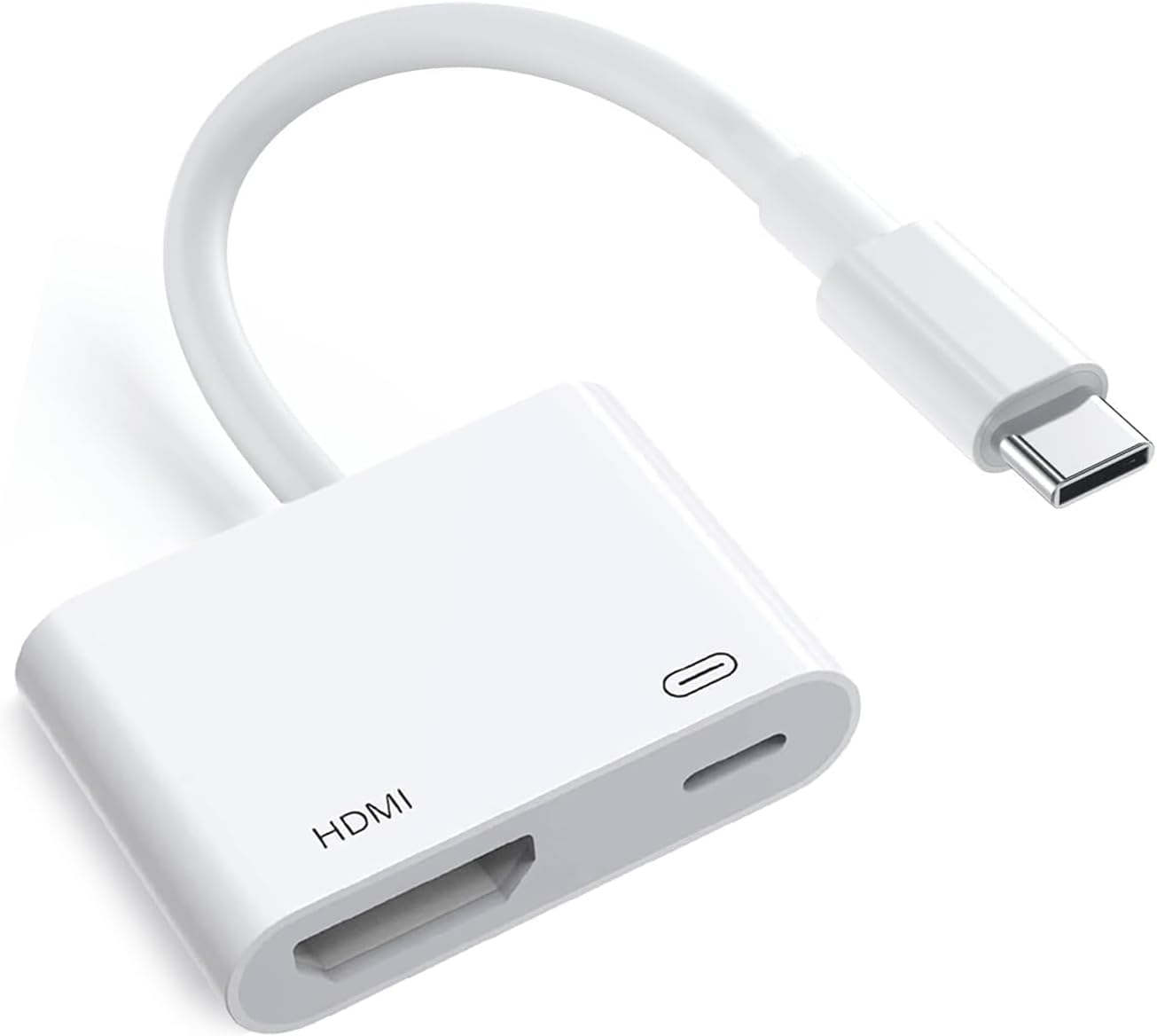 Photo 1 of USB C to HDMI Adapter for iPhone 15/16 to TV, Type-C to HDMI Adapter with 100W Fast Charging &4K@60Hz HDMI Port, Type C Digital AV HDMI Adapter for iPhone 15/16series MacBook Pro Air iPad Pro