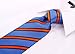 Scott Allan Blue Tie | Mens Tie Blue and Orange Necktie | Carbata Para Hombre Elegantes