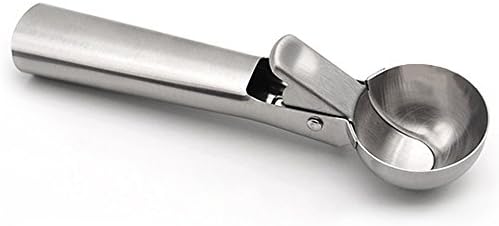 Easy Trigger Stainless Steel Ice Cream Scoop for Cookies Fruits Baking Digging Spherical Shape Tools