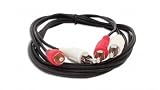 Your Cable Store 6 Foot RCA Audio Red/White Cable 2 Male to 2 Male